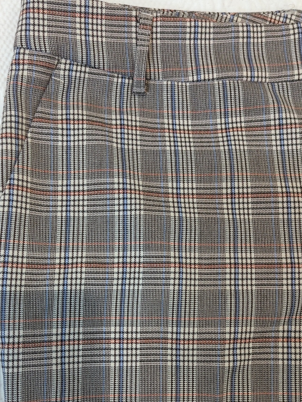 Liverpool Los Angeles Ankle Pants in Navy/ Cream Glenn Plaid Size 18W - Picture 3 of 10